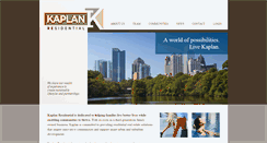 Desktop Screenshot of kaplanresidential.com